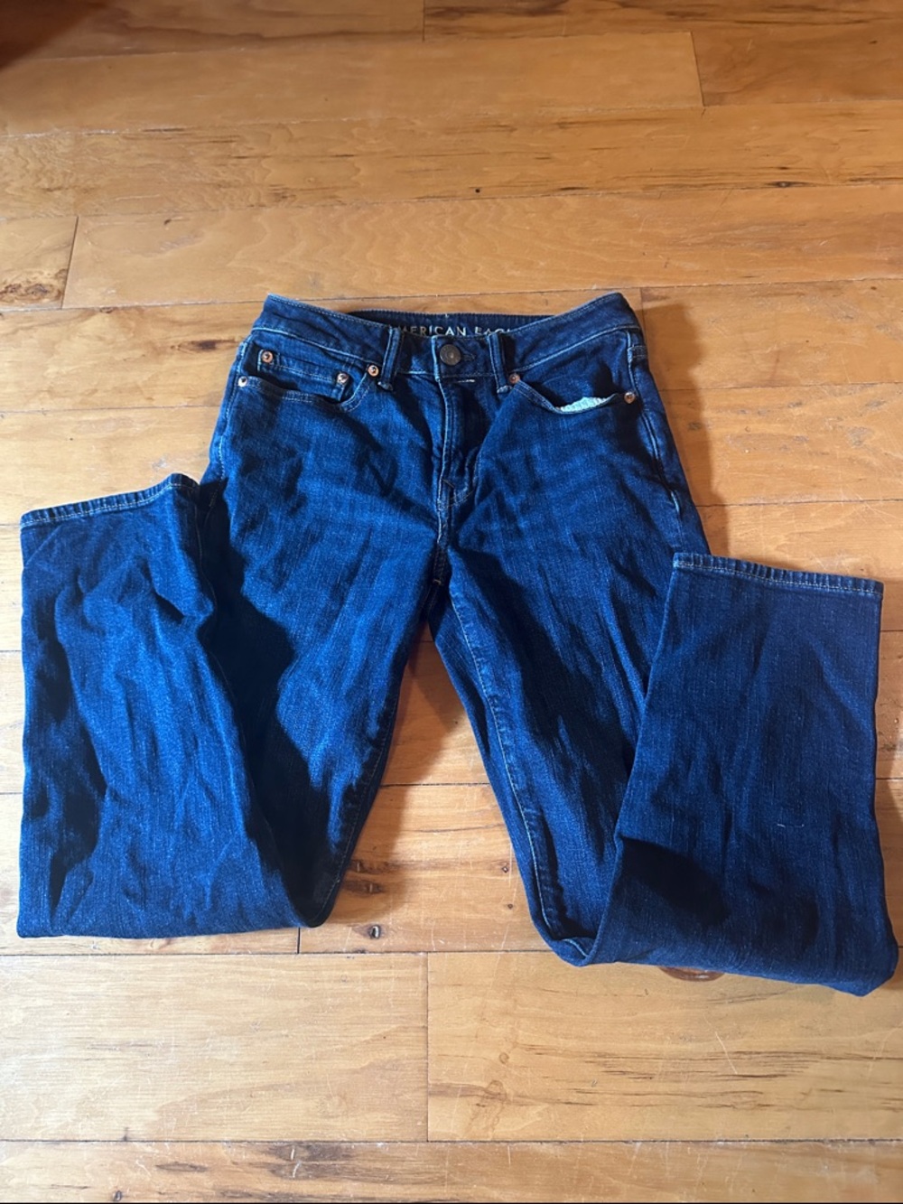 American Eagle Outfitters Men’s Deep Blue Straight Jeans